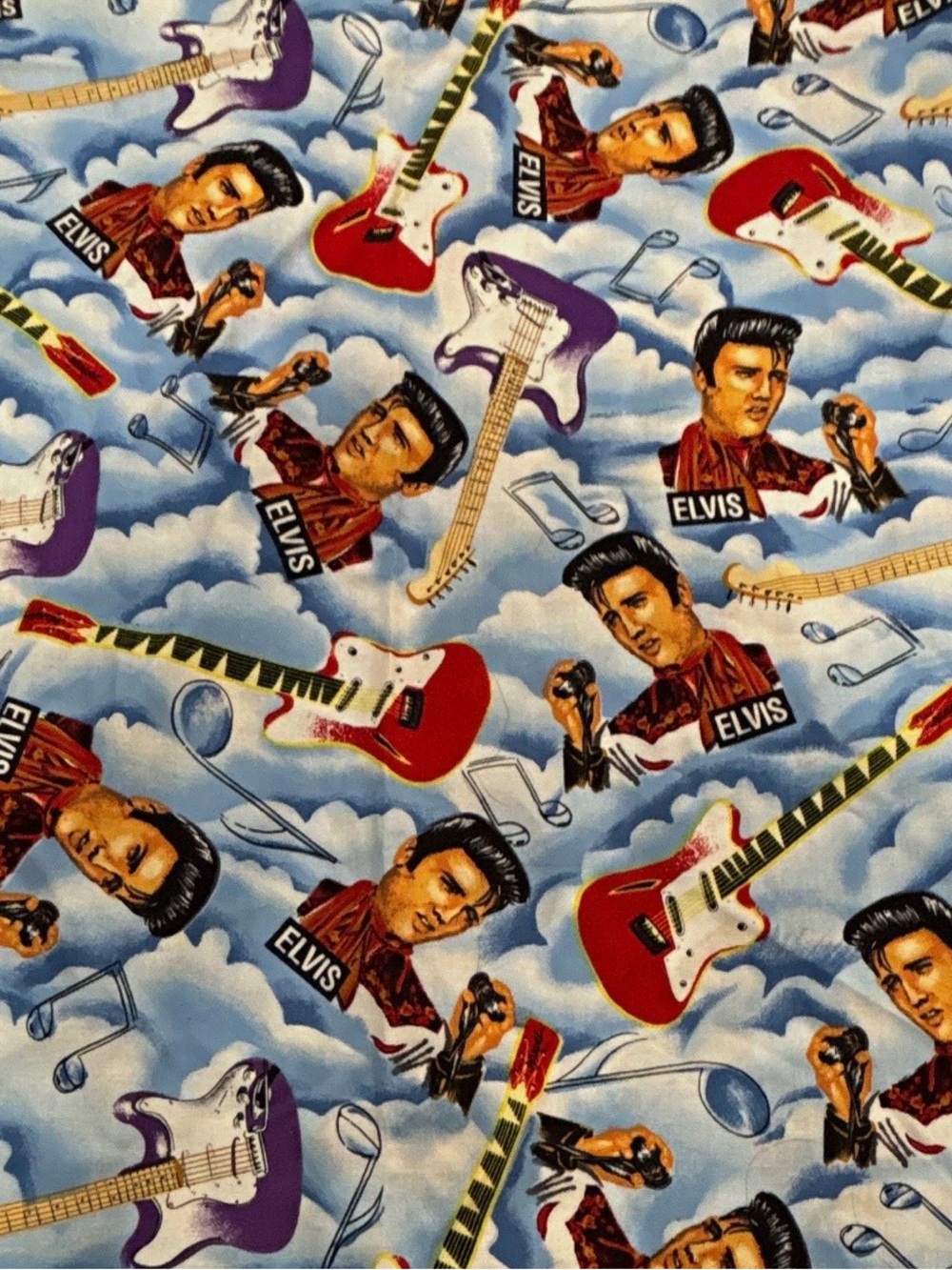 Vintage Elvis fabric ~3yrd